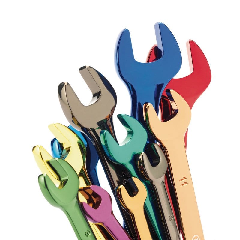 Draper Spanners Coloured Combination Spanner Set Draper 23017 Expert Hi-Torq Colour Metric 13PC