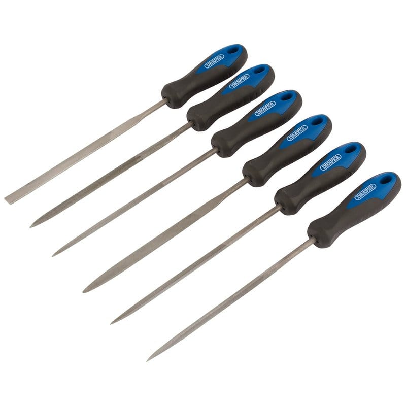 Draper Tool Files Draper Soft Grip Needle File Set  140mm (6 Piece) Dr-83982