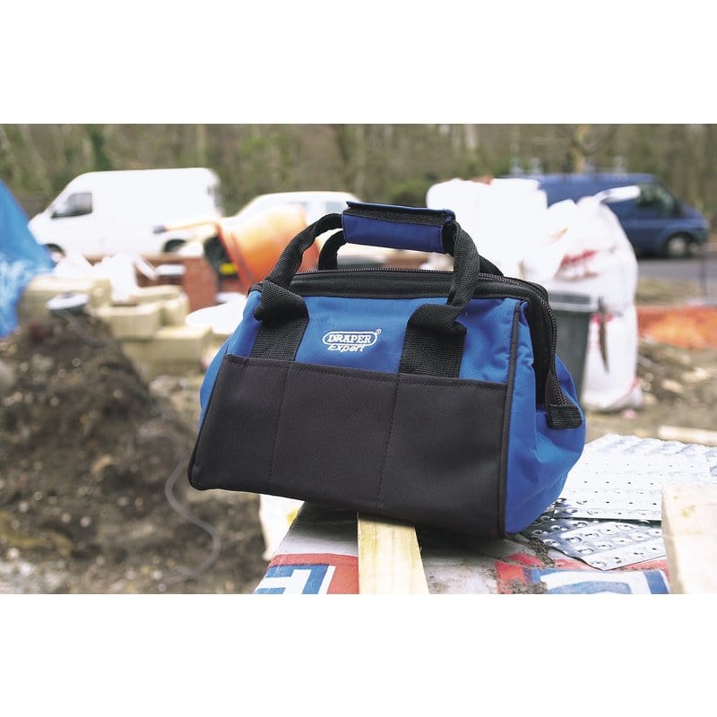 Draper Toolbag Draper 87358 Tool Bag 320mm Dr-87358 Heavy Duty Reinforced Tool Storage Bag Zip Up Holdall