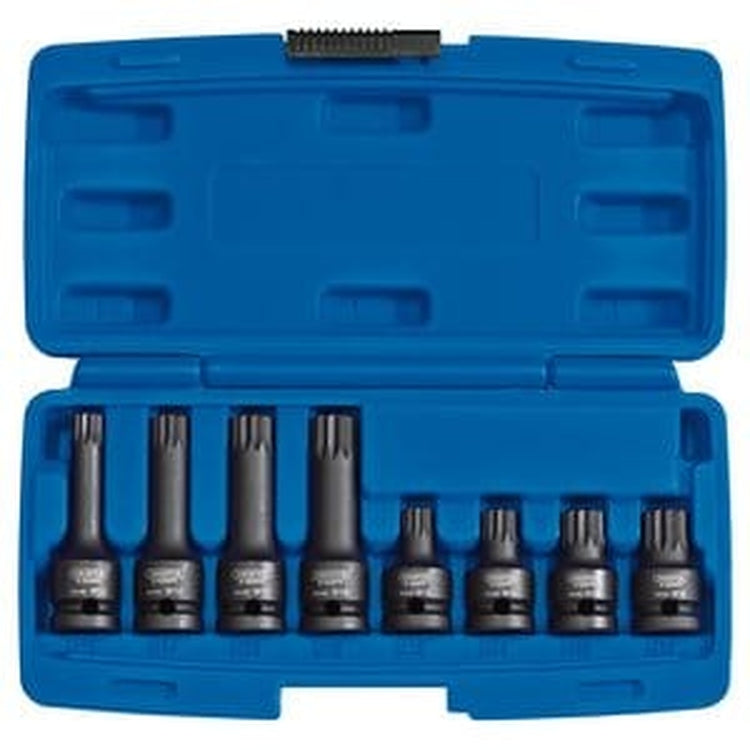 Draper Torx Sockets Draper 49460 Tamper Proof Impact Spline Set - 1/2"Dr. (8 Piece) Dr-49460