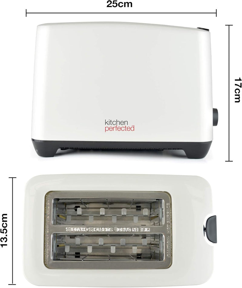 Toaster 2 Slice Wide Slot - Cool Touch Crumb Tray Variable Browning - Colour Choice