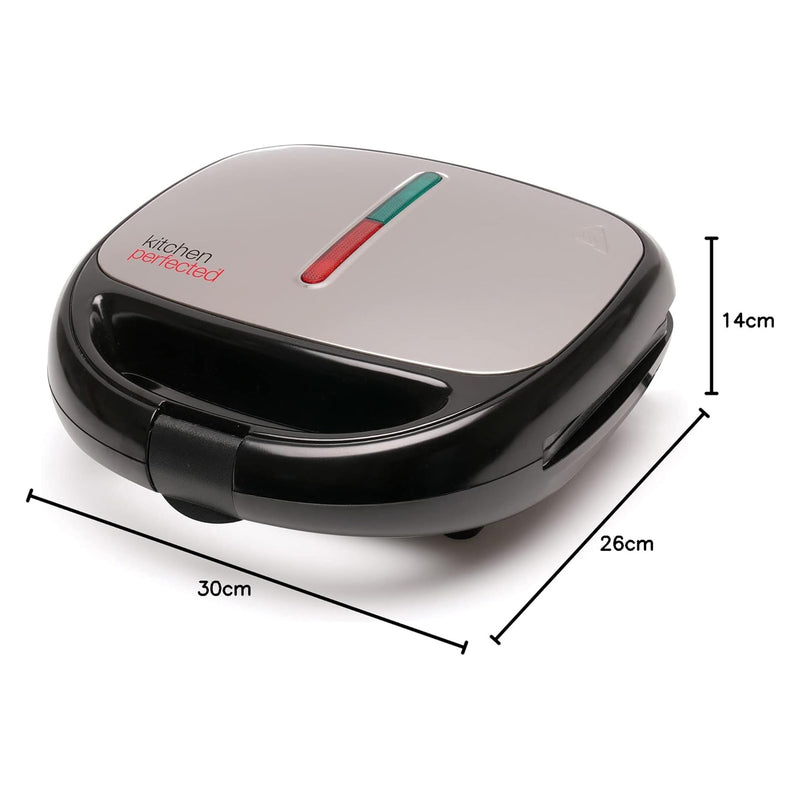 Electric 4-in-1 Toastie Waffle Omelette and Panini Maker with Removeable Non-Stick Plates