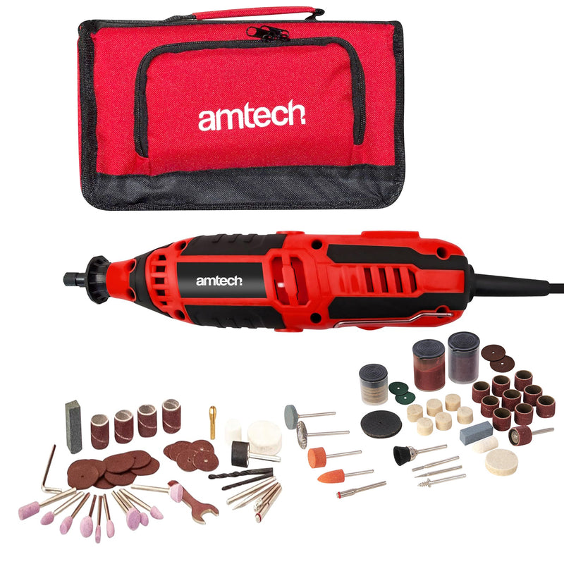 135W Mini Rotary Tool Multi Function Polisher Grinder Engraver | Includes 145pc Accessories and Storage Case