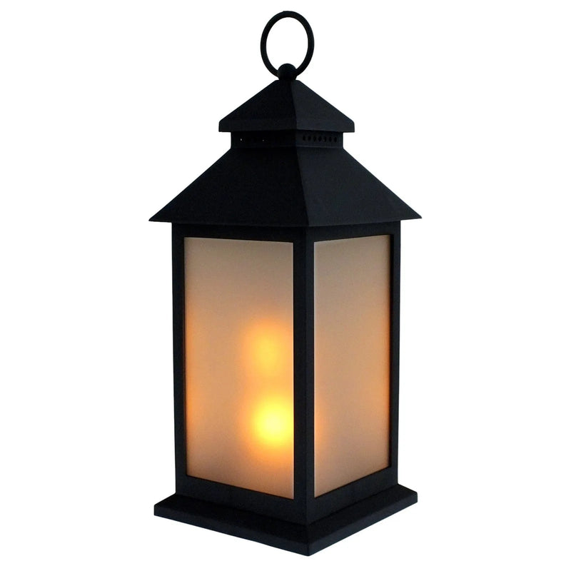 Lesser & Pavey LED Candle Lantern LED Candle Lantern Dancing Flickering Flame Effect Battery Powered with Off Timer