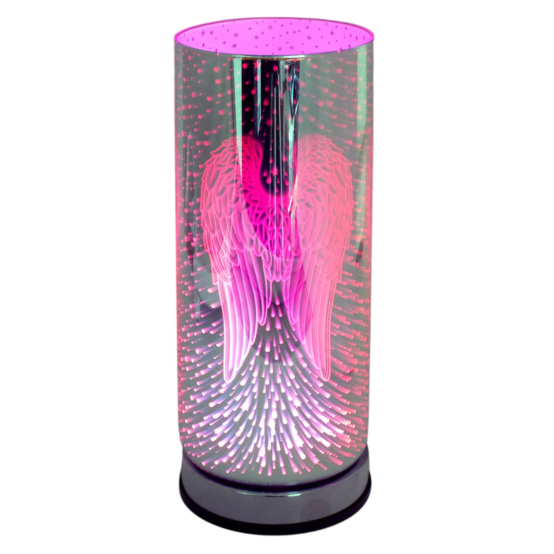 Aroma Lamp Oil Burner and Wax Melt Warmer | 3D Angel Wings Design | Colour Changing LED Lights