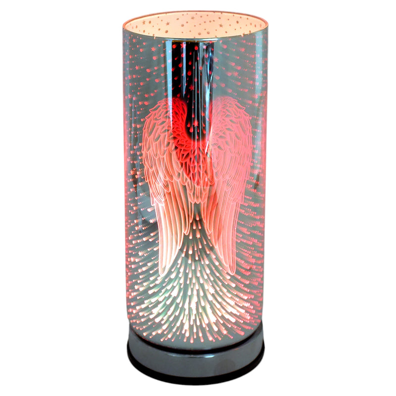 Aroma Lamp Oil Burner and Wax Melt Warmer | 3D Angel Wings Design | Colour Changing LED Lights