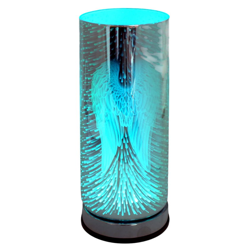 Aroma Lamp Oil Burner and Wax Melt Warmer | 3D Angel Wings Design | Colour Changing LED Lights