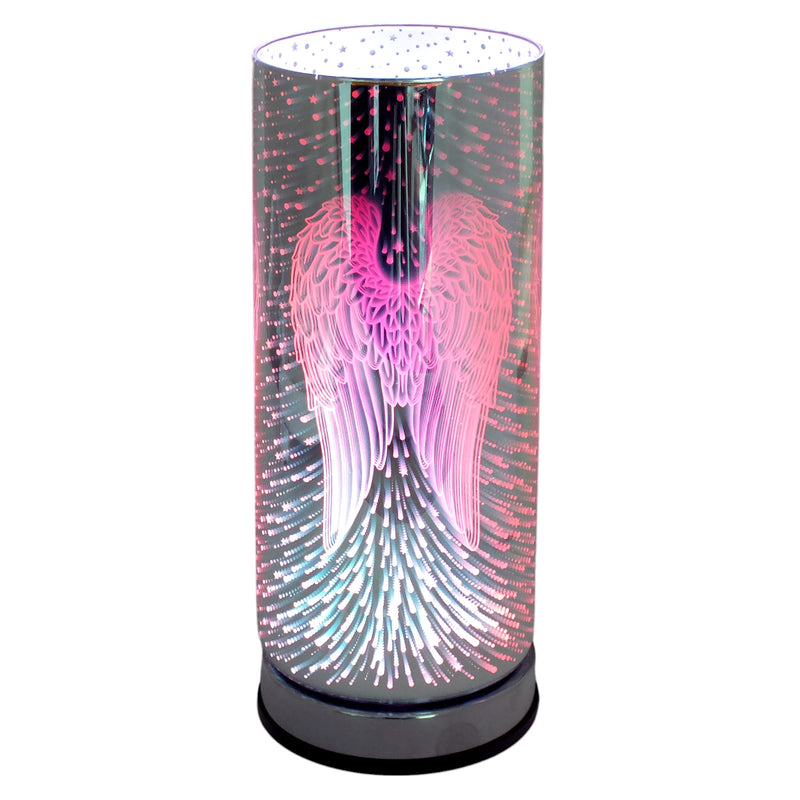 Aroma Lamp Oil Burner and Wax Melt Warmer | 3D Angel Wings Design | Colour Changing LED Lights