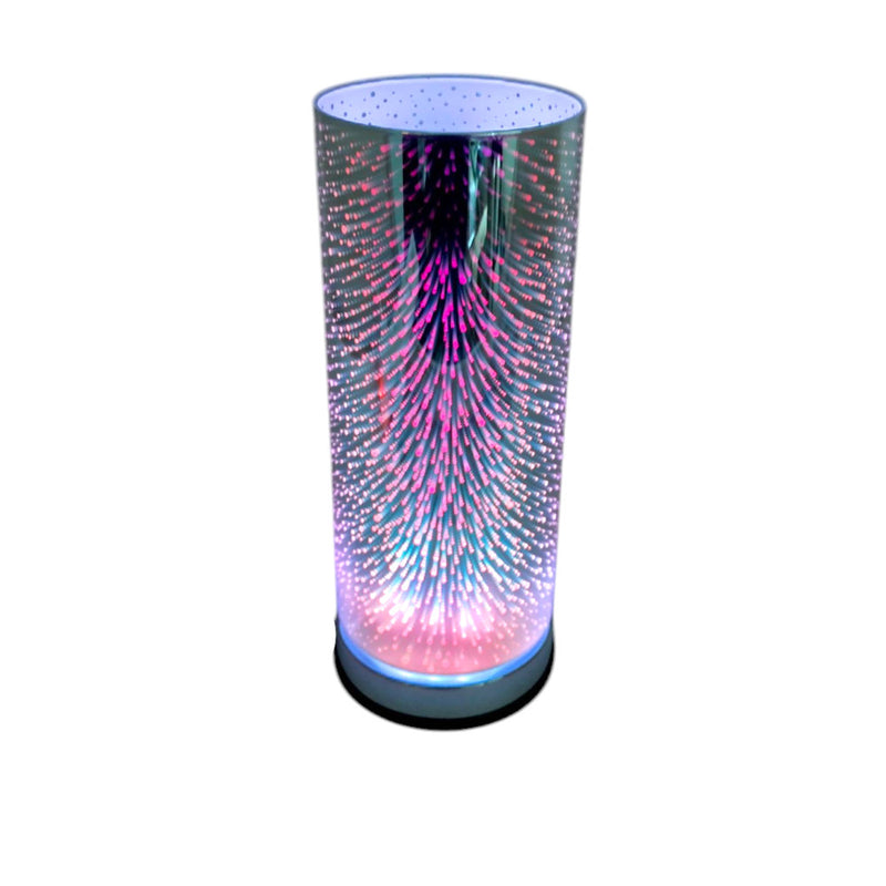 Aroma Lamp Oil Burner 3d Fireworks Burst Wax Melt Multi Colour Changing 7 LED