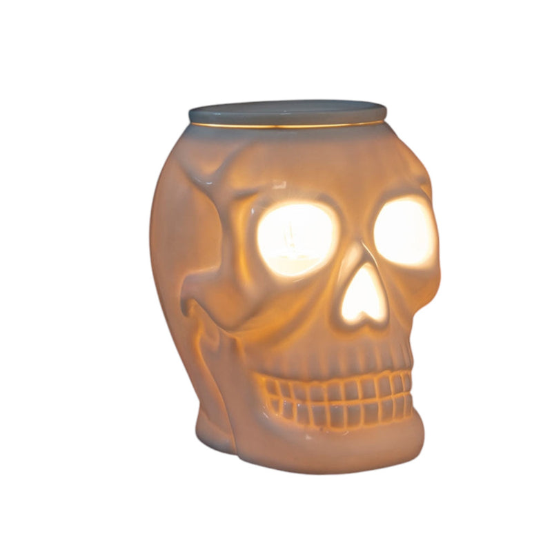 Aroma Wax Melt Burner OIl Warmer Lamp Skull - For Scented - Electric