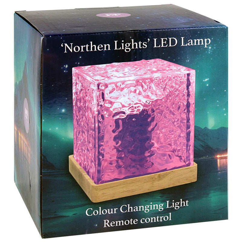 Northern Lights LED Projection Lamp | 16 Colour RGB Cube | Sensory Night Light with Remote Control