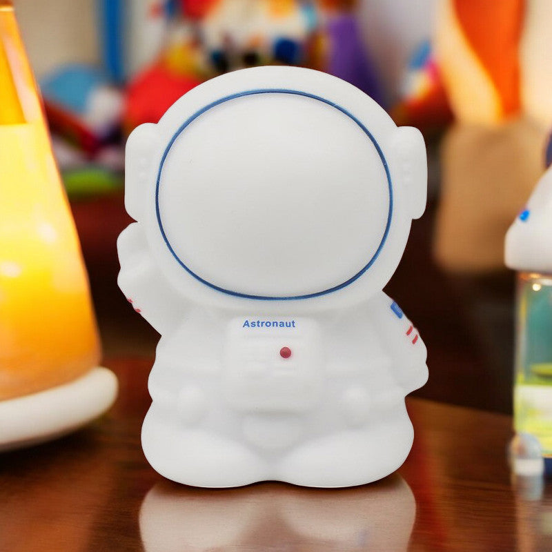 Squishy Astronaut Night Light Childrens Soft 7 Colour Changing LED Spaceman Bedside Lamp