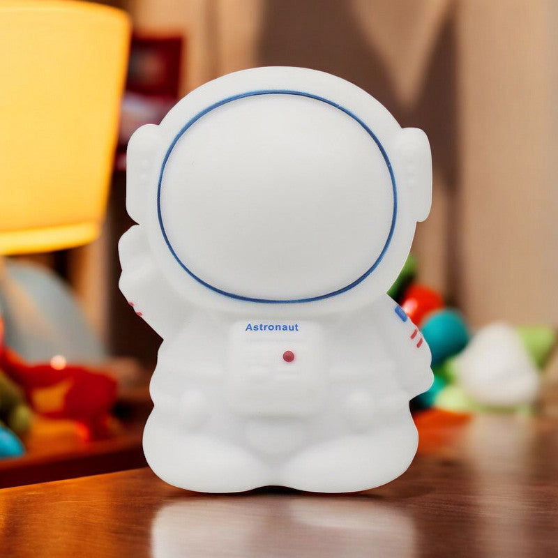 Squishy Astronaut Night Light Childrens Soft 7 Colour Changing LED Spaceman Bedside Lamp