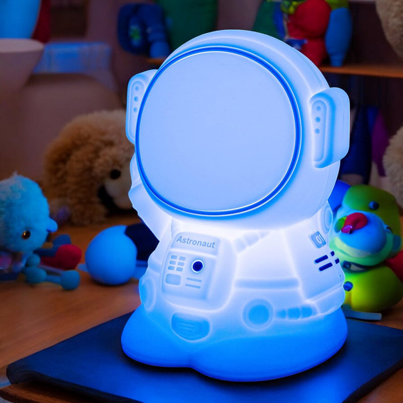 Squishy Astronaut Night Light Childrens Soft 7 Colour Changing LED Spaceman Bedside Lamp