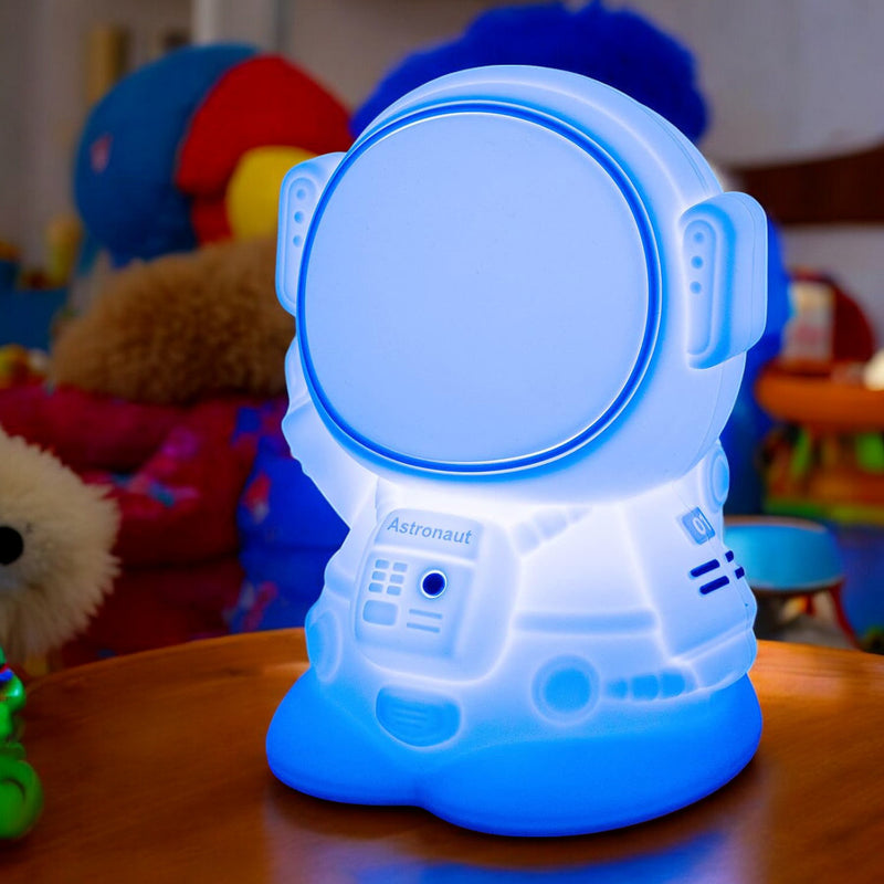 Squishy Astronaut Night Light Childrens Soft 7 Colour Changing LED Spaceman Bedside Lamp