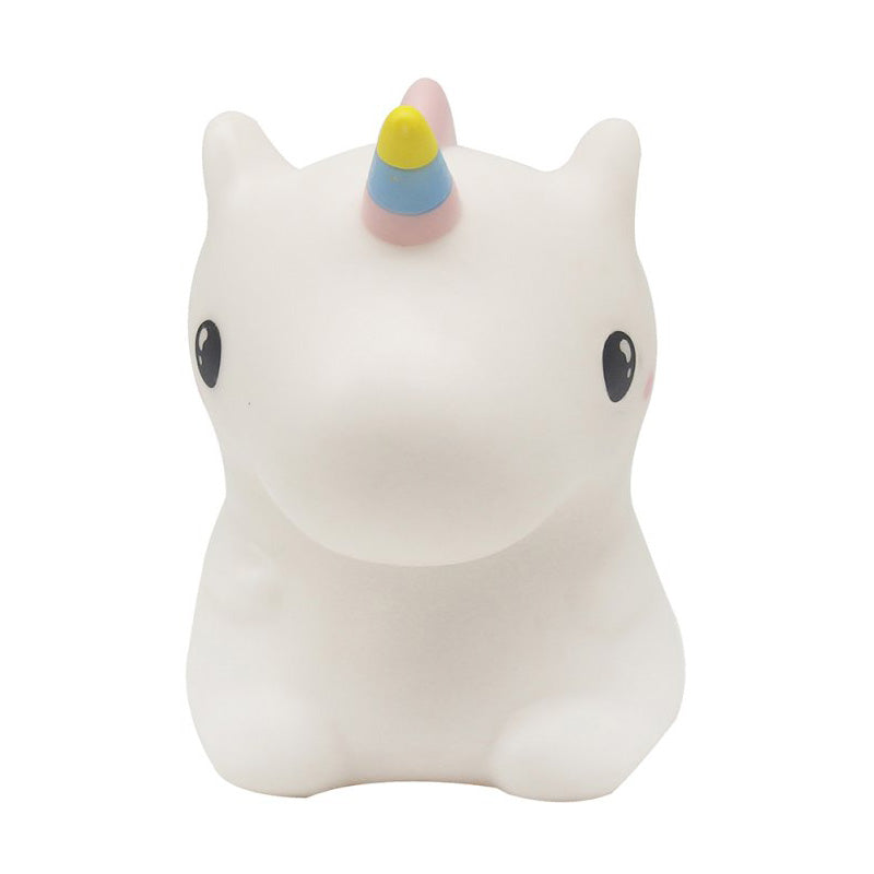 Squishy Unicorn Night Light Childrens Soft 7 Colour Changing LED Bedside Lamp