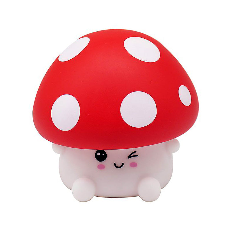 Squishy Mushroom Night Light Childrens Soft 7 Colour Changing LED Bedside Lamp