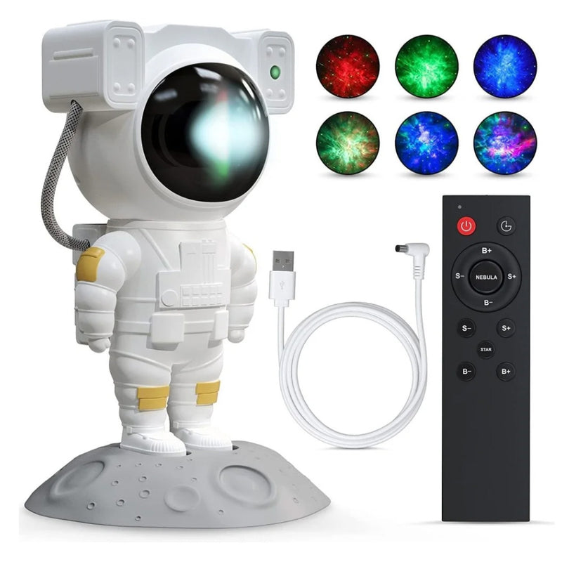 Astronaut Space Projector Night Light Nebula Galaxy Sky Projection Lamp with Remote Control