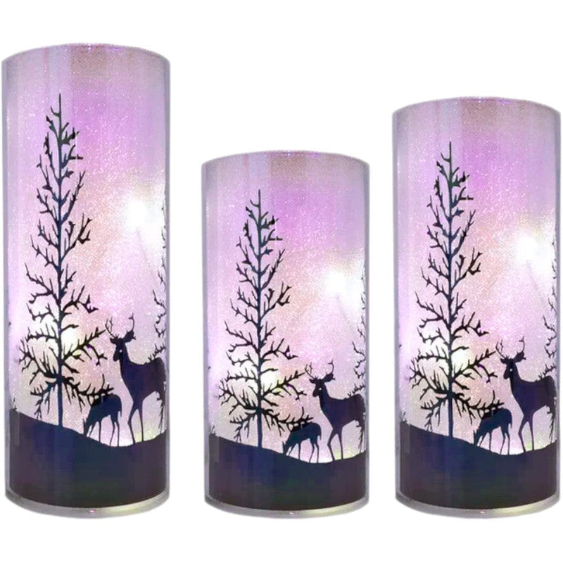 Luxa LED Table Lamp Luxa Sparkler Winter Christmas Tree & Stag Lamp (Set Of 3) - Multi-Colour LED Lights