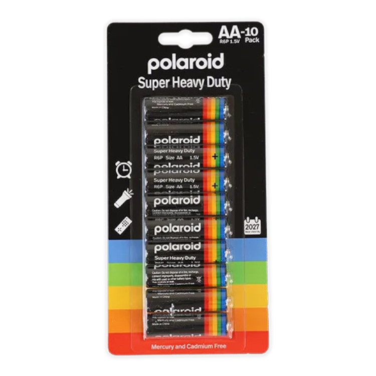 AAA AA Batteries Mercury Free Heavy Duty R03 1.5V - Polaroid Branded