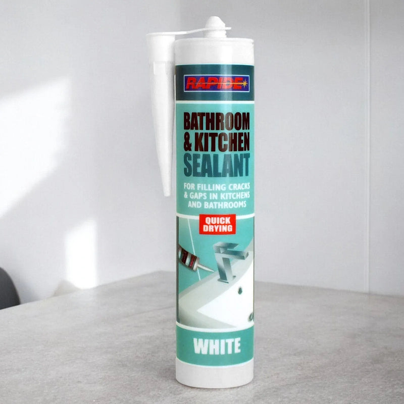 Rapide Bathroom & Kichen Sealant 6 x Rapide White Bathroon & Kitchen Sealant | 6 x 260ml Cartridges