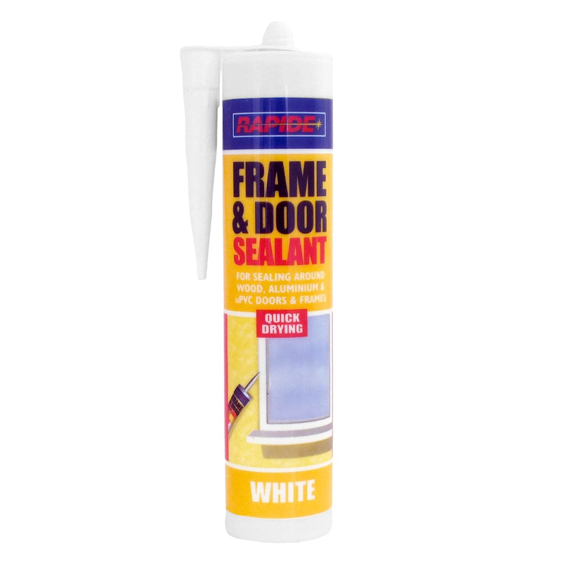 Rapide Door & Frame Sealant 6 x Rapide White Frame & Door Sealant | 6 x 260ml Cartridges