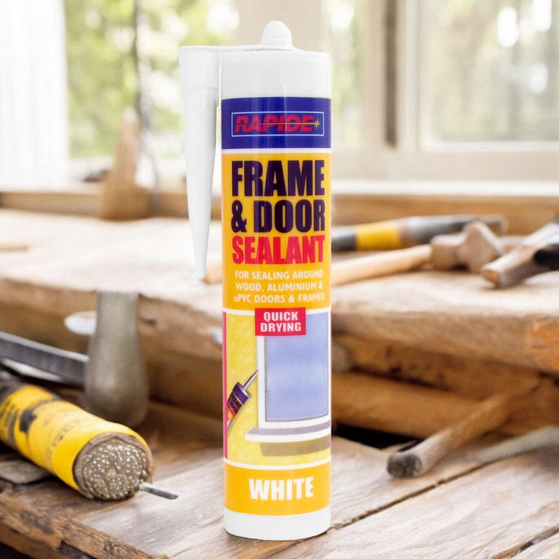 Rapide Door & Frame Sealant 6 x Rapide White Frame & Door Sealant | 6 x 260ml Cartridges