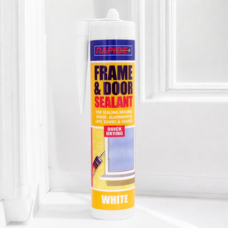 Rapide Door & Frame Sealant 6 x Rapide White Frame & Door Sealant | 6 x 260ml Cartridges