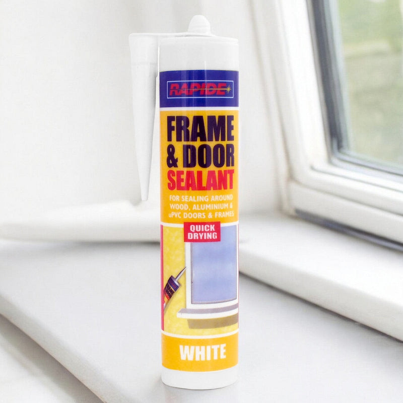 Rapide Door & Frame Sealant 6 x Rapide White Frame & Door Sealant | 6 x 260ml Cartridges