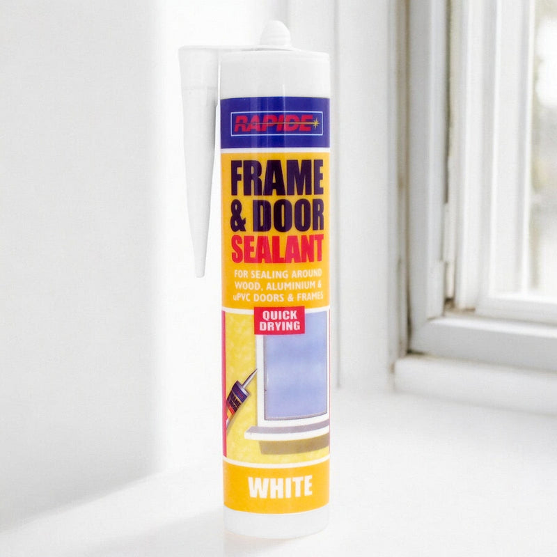 Rapide Door & Frame Sealant 6 x Rapide White Frame & Door Sealant | 6 x 260ml Cartridges