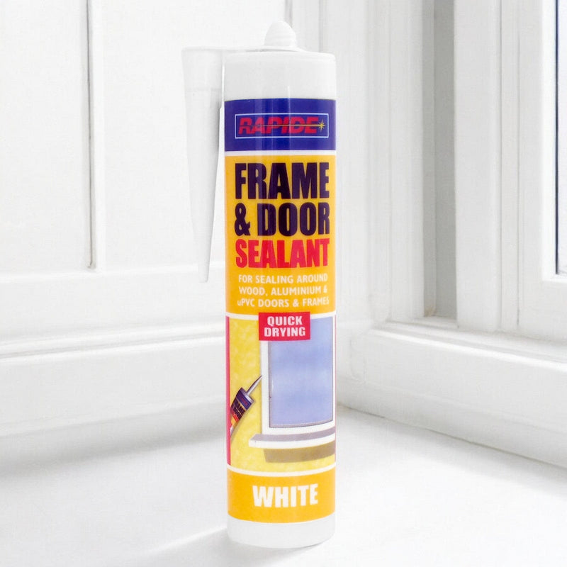 Rapide Door & Frame Sealant 6 x Rapide White Frame & Door Sealant | 6 x 260ml Cartridges