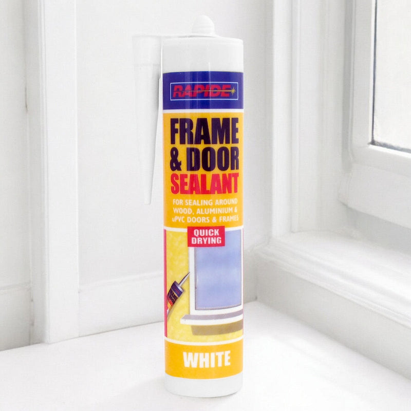 Rapide Door & Frame Sealant 6 x Rapide White Frame & Door Sealant | 6 x 260ml Cartridges