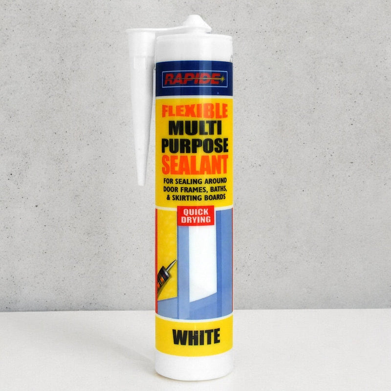 Rapide Multi Purpose Flexible Sealant 6 x Rapide Flexible Multi Purpose White Sealant | 6 x 260ml Cartridges