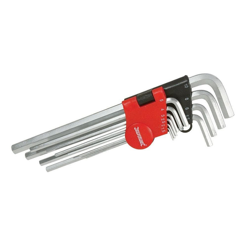 Silverline 1.5 - 10MM HEX KEY METRIC EXPERT SET 10PCE 719784