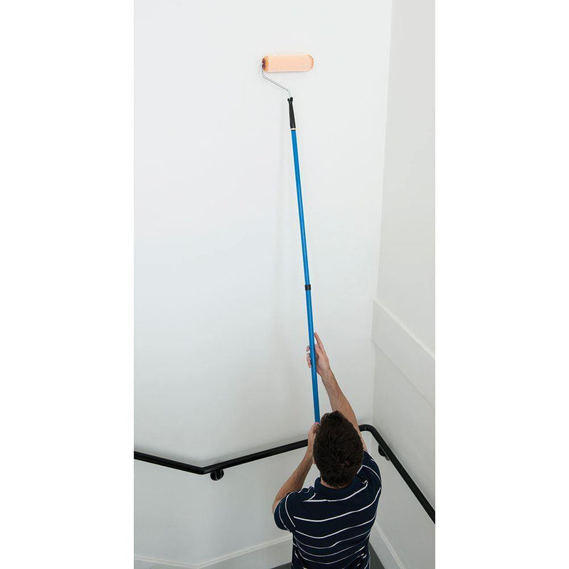 Silverline 1.8 METRE TELESCOPIC EXTENDING POLE + PAINT ROLLER + SLEEVE - LIFETIME WARRANTY