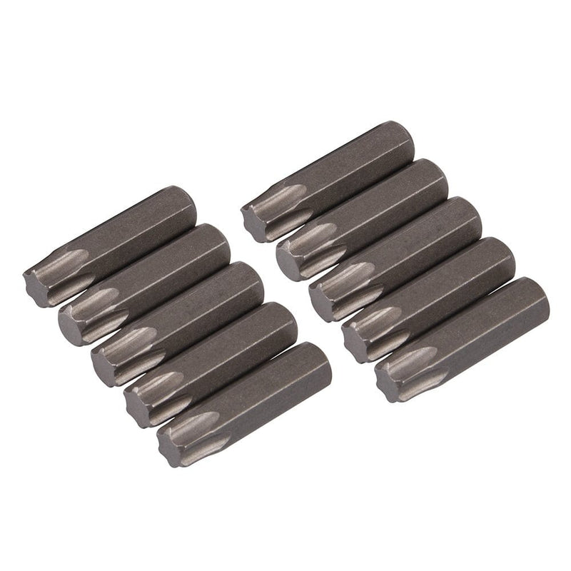 Silverline 10pk Torx T30 Cr-V Steel Screwdriver Bits 486941