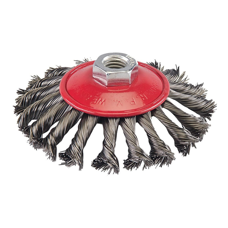 Silverline 115mm Steel Twist-Knot Brush 580493 Silverline