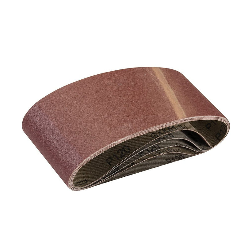 Silverline 120 GRIT SANDING BELTS 75 X 457MM 5PK 901495