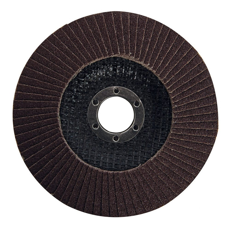 Silverline 125mm 80 Grit Aluminium Oxide Flap Disc 282587