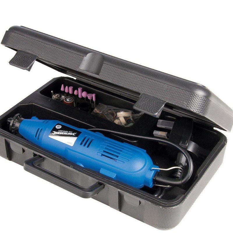 Silverline 135W Mini Rotary Hobby Multi Tool C/W Case + 138 Pc Accessory Set 3Yr Warranty