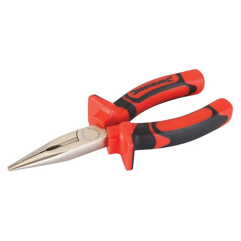 Silverline 160MM VDE EXPERT LONG NOSE PLIERS 633651 - LIFETIME WARRANTY