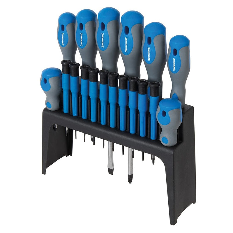 Silverline 18PC SOFT-GRIP TORX POZIDRIV SCREWDRIVER SET 633940 SILVERLINE LIFETIME WARRANTY