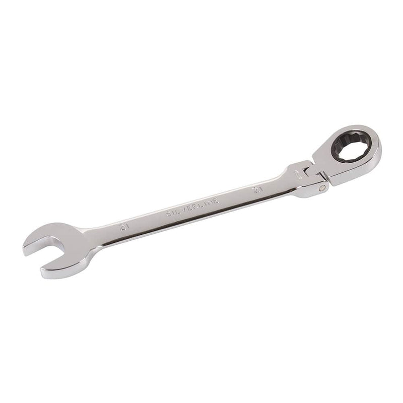 Silverline 21MM FLEXIBLE HEAD RATCHET SPANNER 589698