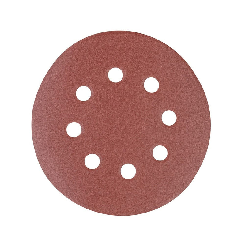 Silverline 240 GRIT HOOK & LOOP DISCS PUNCHED 125MM 10PK 206505