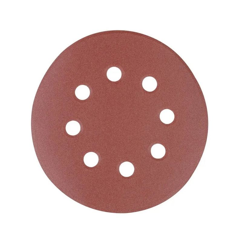 125mm Sanding Discs 240 Grit Hook Loop  Punched 10PK Silverline 206505