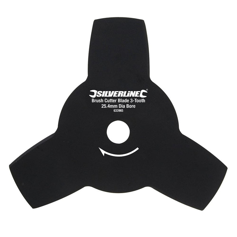 Silverline 25.4MM BORE BRUSH CUTTER BLADE 3-TOOTH 633965