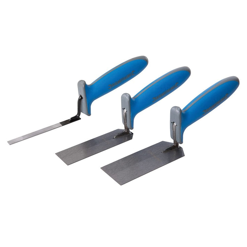 Silverline 3Pce Margin Trowel Soft-Grip Set 3Pce 584174 For Building Soft-Grip Trowels