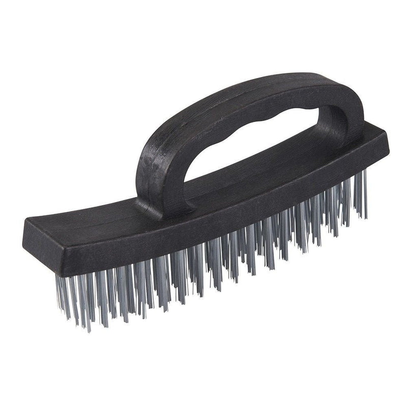 Silverline 4 ROW D-HANDLE WIRE BRUSH 250554