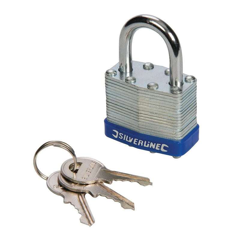 Silverline 40mm Laminated Padlock 224515