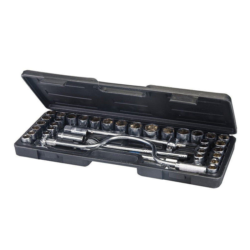 Silverline 42PCE SOCKET SET 1/2" METRIC/AF 42PCE SS39